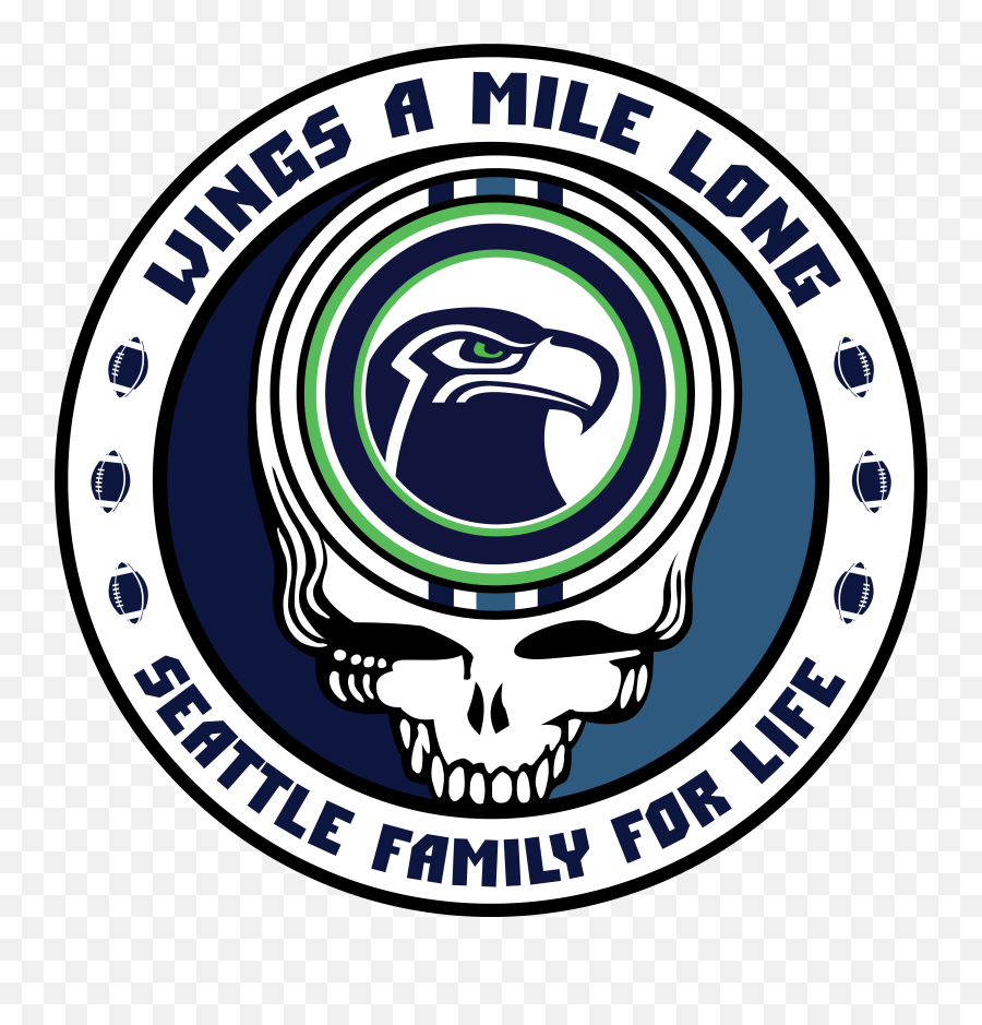 Seattle Seahawks Grateful Dead Mashup In 2020 Monday Night Png Guinness World Record Logo