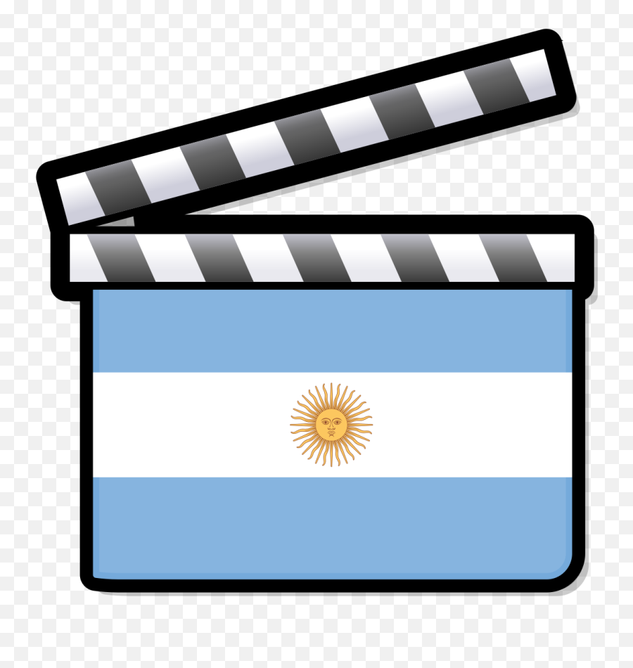 Fileargentina Film Clapperboardsvg - Wikipedia Silent Movies Icon Png,Argentina Flag Png