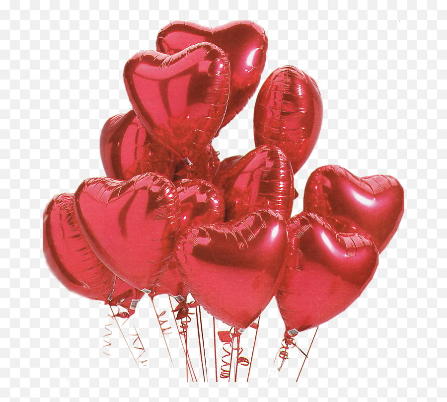 Valentines Balloons - Heart Balloons Png,Real Balloons Png