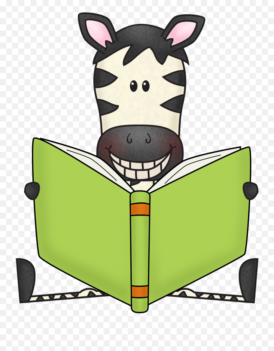 Book Clip Art Free Library Png Files - Animal Reading Clipart,Fun Png