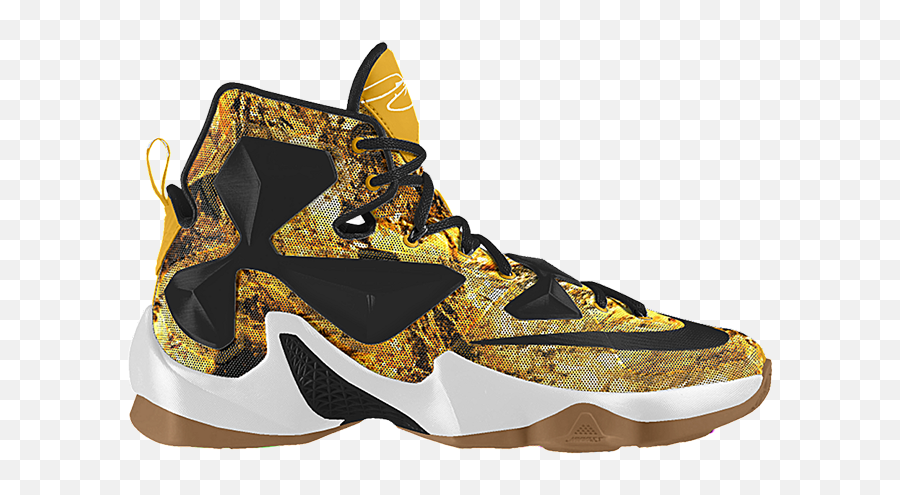 Nikeid Lebron 13 Marble Sneakerfiles - Nike Lebron 13 Gold Png,Nike Lebron Icon