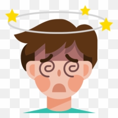Dizziness Free Icon Of Covid 19 Flat - Persona No Tocándose Su Cara png