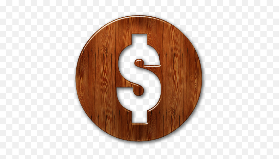 081510 - Glossywaxedwoodiconbusinessdollarsolid Wood Png,Number Sign Icon