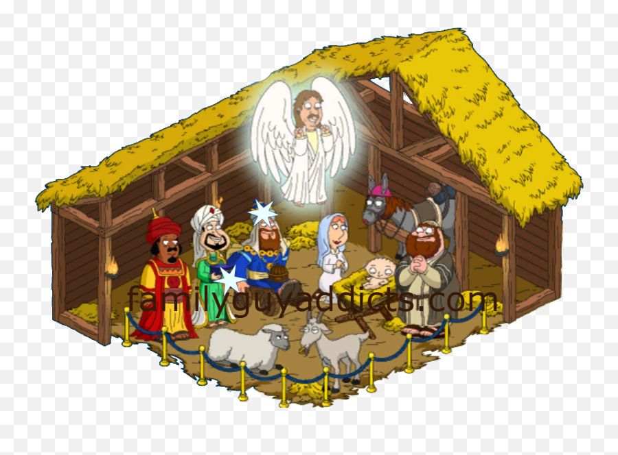 Library Of Christmas Manger Graphic Transparent Png - Family Guy Nativity Scene,Family Guy Transparent