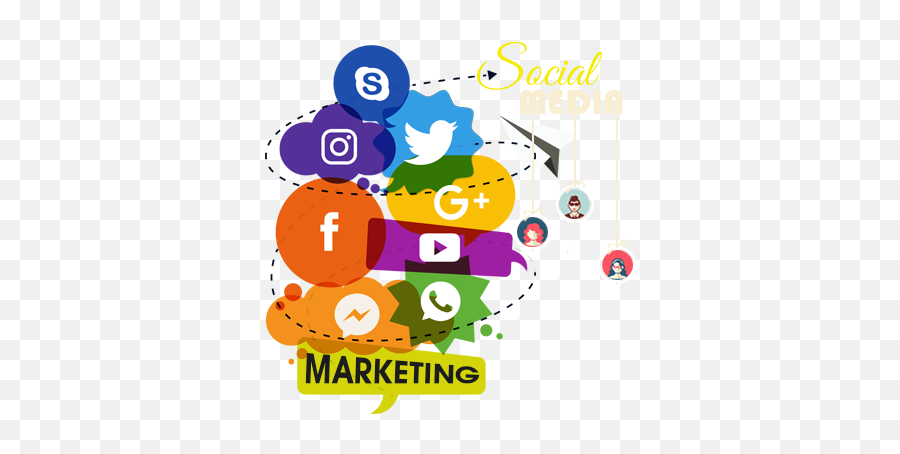 Marketing Transparent Social Media - Background Social Media Png,Social Media Marketing Png