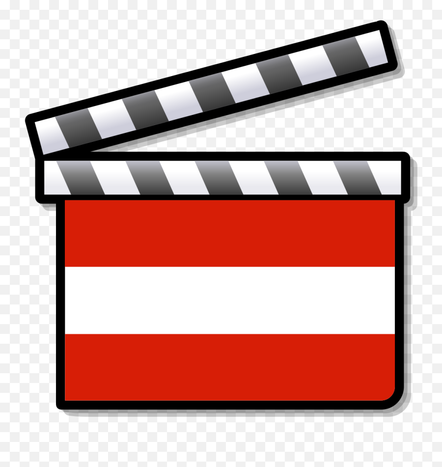 Austria Film Clapperboard - Japan Film Clip Art Png,Clapper Board Png