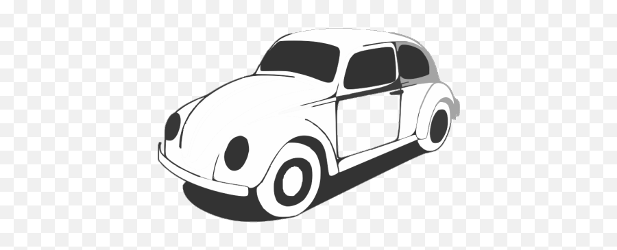 Vw Beetle Classic Black White Line Art Coloring Sheet - Carro Desenho Fusca Png,Vw Icon