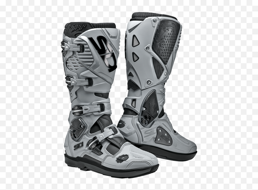 Sidi - Cycling And Motorcycling Shoes And Clothes Sidi Crossfire 3 Srs Grey Black Png,Icon Motorcycle Boots Women