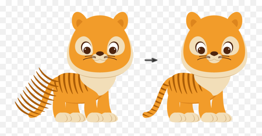 How To Create A Cute Cartoon Tiger Illustration In Adobe Png Icon Lucu Android
