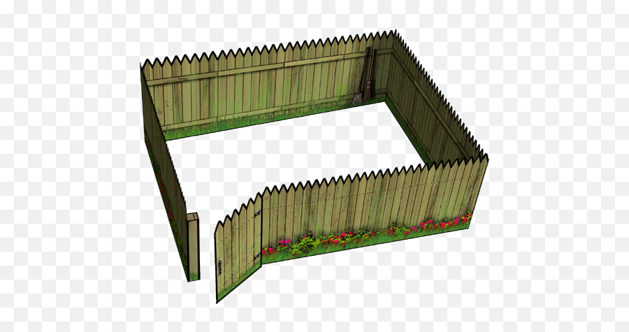 Wooden Fences Paper Model Daveu0027s Games - Fence Paper Model Png,Wooden Fence Png