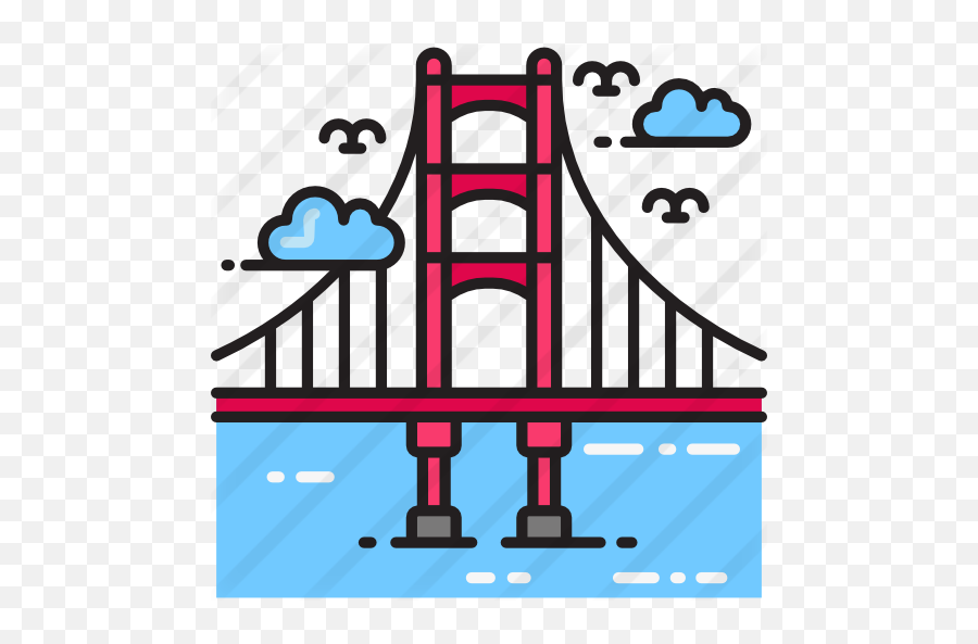 Golden Gate Bridge - Golden Gate Bridge Icon Png,Golden Gate Bridge Png