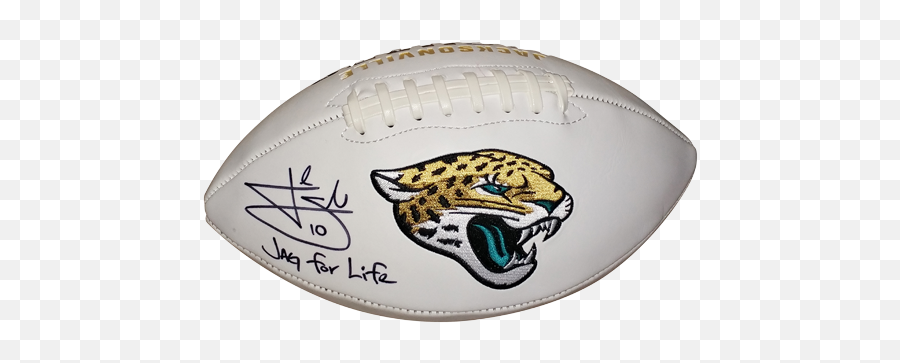 Josh Scobee Autographed Jacksonville Jaguars Logo Football - Emblem Png,Jaguars Logo Png