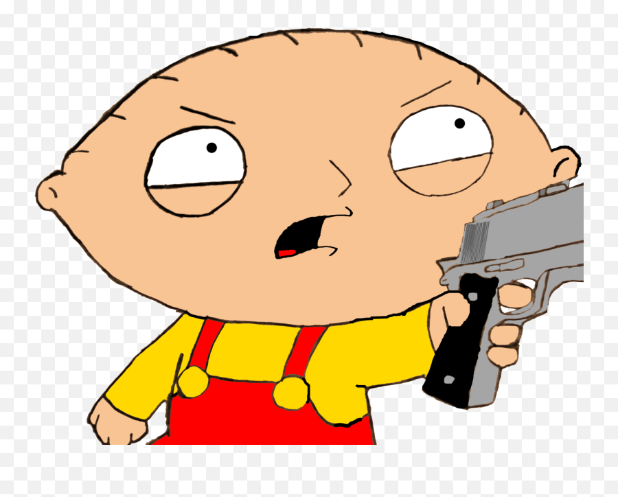 Stewie Griffin With Gun Transparent Png - Stewie Griffin Gun,Holding Gun Png