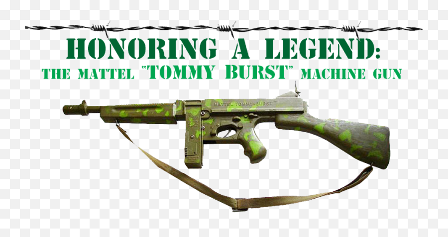 Mattel Tommyburst Toy Machine Gun - Toy Machine Gun Png,Tommy Gun Png