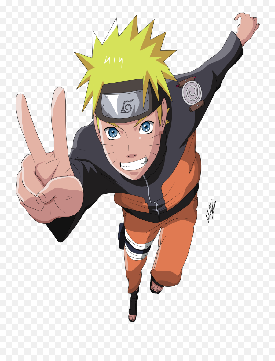 Download Hd Personagens Animes Png - Transparent Naruto Peace Sign,Naruto  Png - free transparent png images 