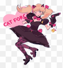 Download Sigh - Black Cat Dva Icon Full Size PNG Image Fanart Png
