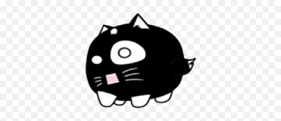 Lonely Black Cat Whatsapp Stickers - Stickers Cloud Cartoon Png,Black Cat Logo