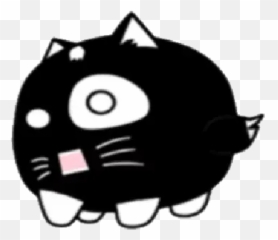 Lonely Black Cat Whatsapp Stickers - Cloud Cartoon png