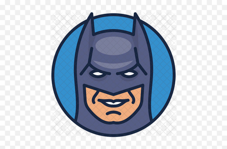 Batman Icon - Cartoon Png,Batman Logo Outline