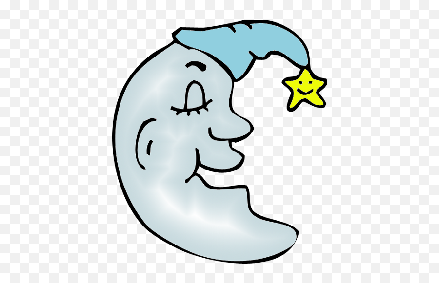Download Hd Cartoon Moon Cliparts - Crescent Moon Drawing Kids Png,Cartoon Moon Png
