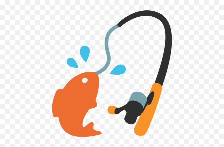 Fishing Pole Emoji - Fishing Rods Emoji Png,Fish Emoji Png