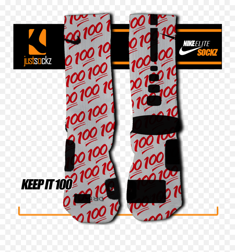 All Socks Keep It 100 - Sports Equipment Png,100 Emoji Png