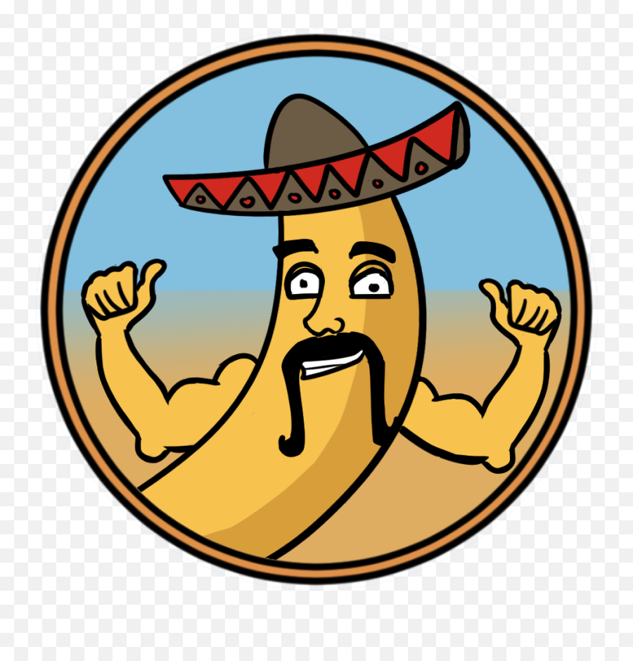 Strong Mexican Banana U2013 Alex Collins - Clip Art Png,Mexican Mustache Png