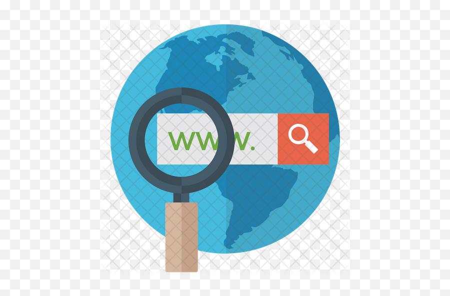 Web Searching Icon Of Flat Style - Web Search Icon Png,Searching Png