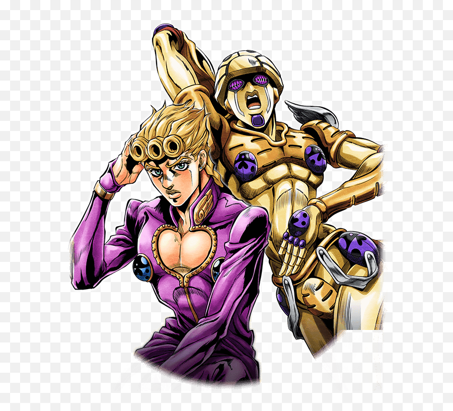 Download Giorno Giovanna Png - Giorno Giovanna Pose With Stand,Giorno Hair Png