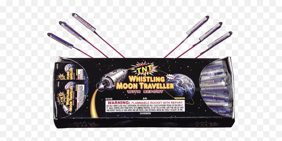 Download Firework Rocket Missile Whistling Moon - Whistling Moon Travelers 144 Pcs Png,Missile Png