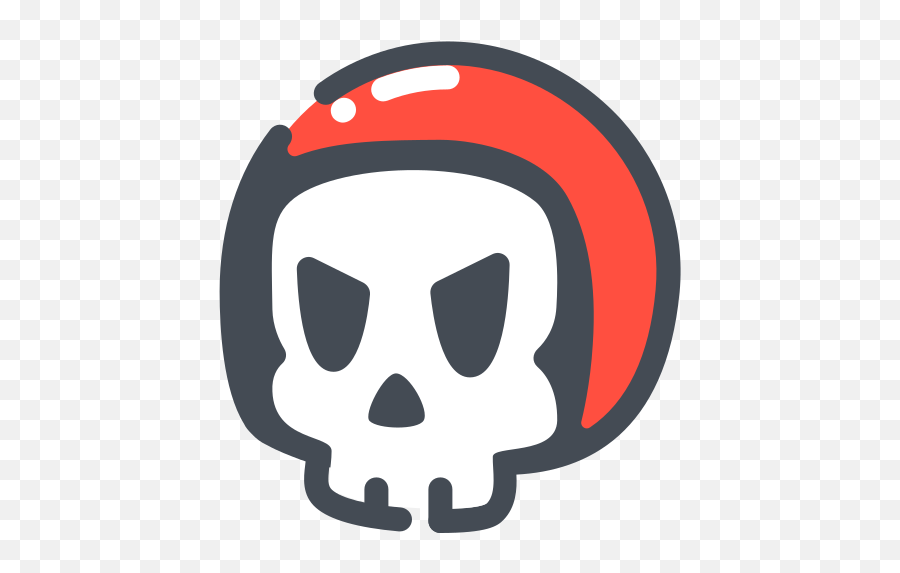 Skull Racer Icon - Free Download Png And Vector Dot,Skull Vector Png