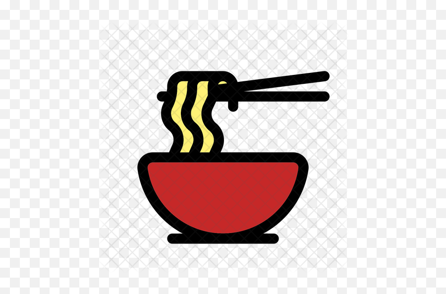 Ramen Icon Of Colored Outline Style - Ramen Icon Png,Ramen Png