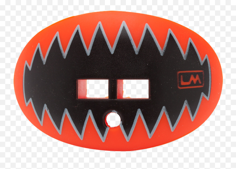Shark Teeth Orange Football Mouthpiece - Dot Png,Shark Teeth Png