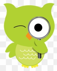 Storyrider Program - Owl With Magnifying Glass Transparent Clipart png