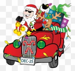 Santa Sleigh Silhouette Png - Graphic Free Stock Claus Packs Santa With His Sleigh Clipart