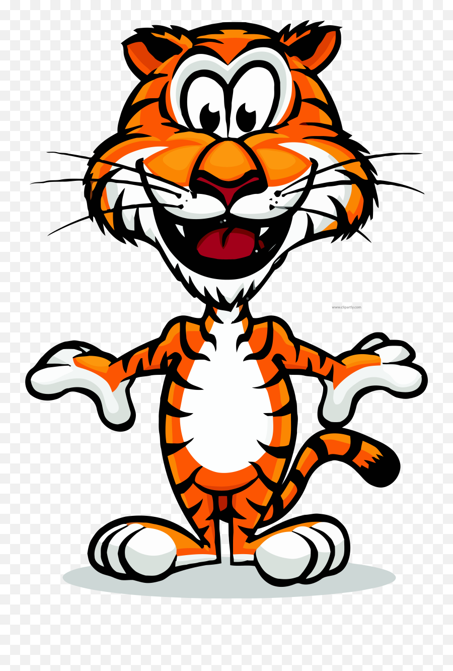 Tigger Clipart Vectors Logo Images Illustration Drawing - Happy Tiger Cartoon Png,Vectors Png
