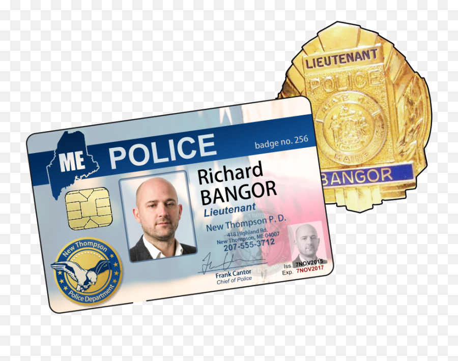 Custom Police Fire Service Photo Id - Police Badge Id Png,Id Card Png