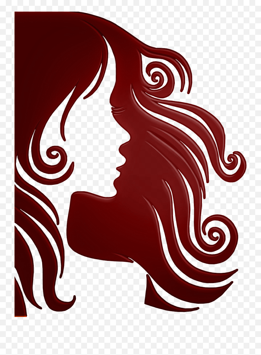 Woman Hair Face - Silhouette Of Hair Png,Women Face Png