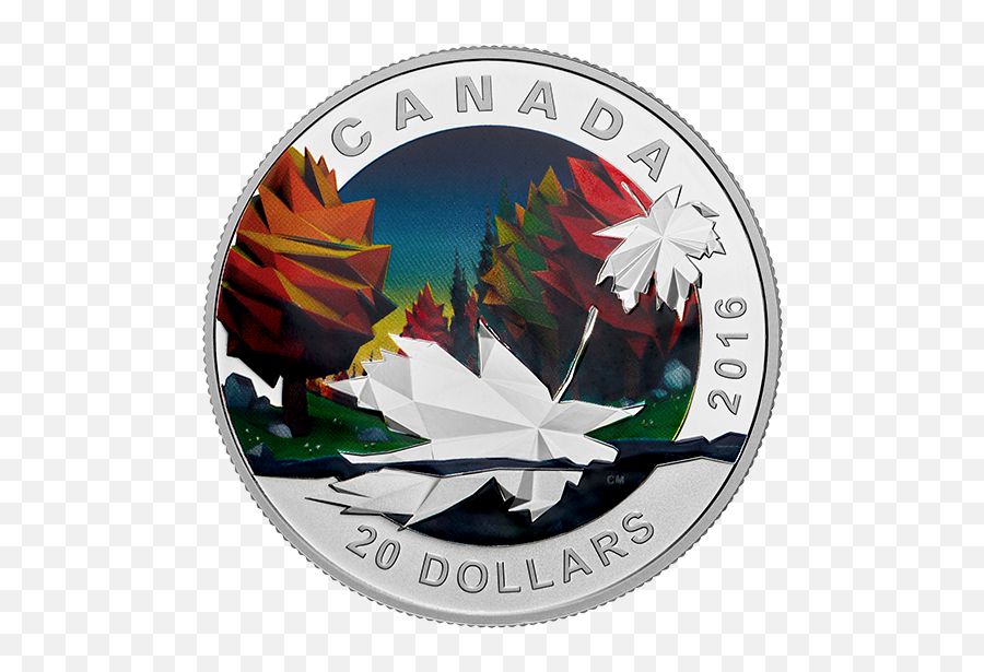 1 Oz Pure Silver Coin - Geometry In Art The Maple Leaf Maple Leaf Png,Maple Leaf Icon