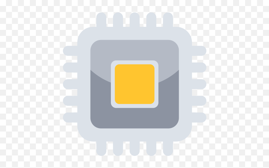 Cpu Processor Chip Hardware Computer Free Icon Of - Sign Png,Cpu Png
