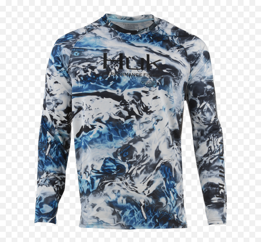 Huk Performance Fishing Pursuit Camo Vented Ls Tops Long Sleeve - Mens Full Sleeve Png,Icon Pursuit Jacket