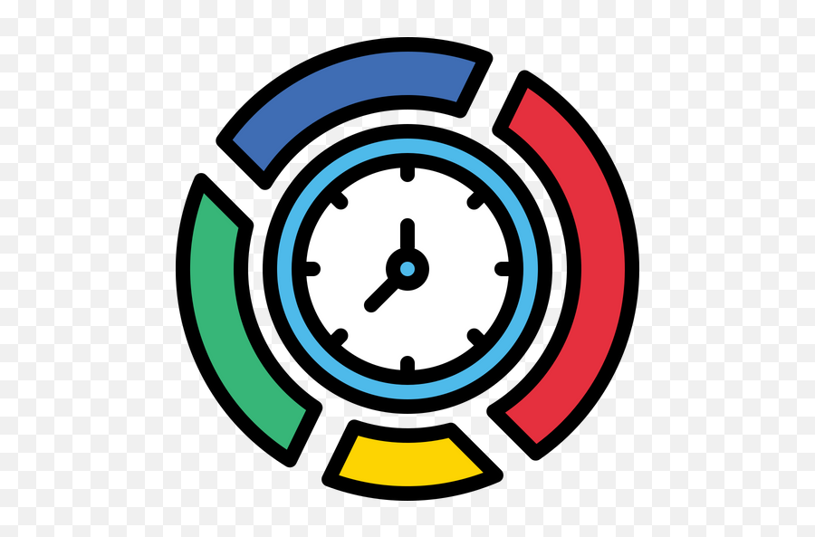 Free Time Chart Icon Of Colored Outline Style - Available In 2 Seconds Timer Png,Free Time Icon