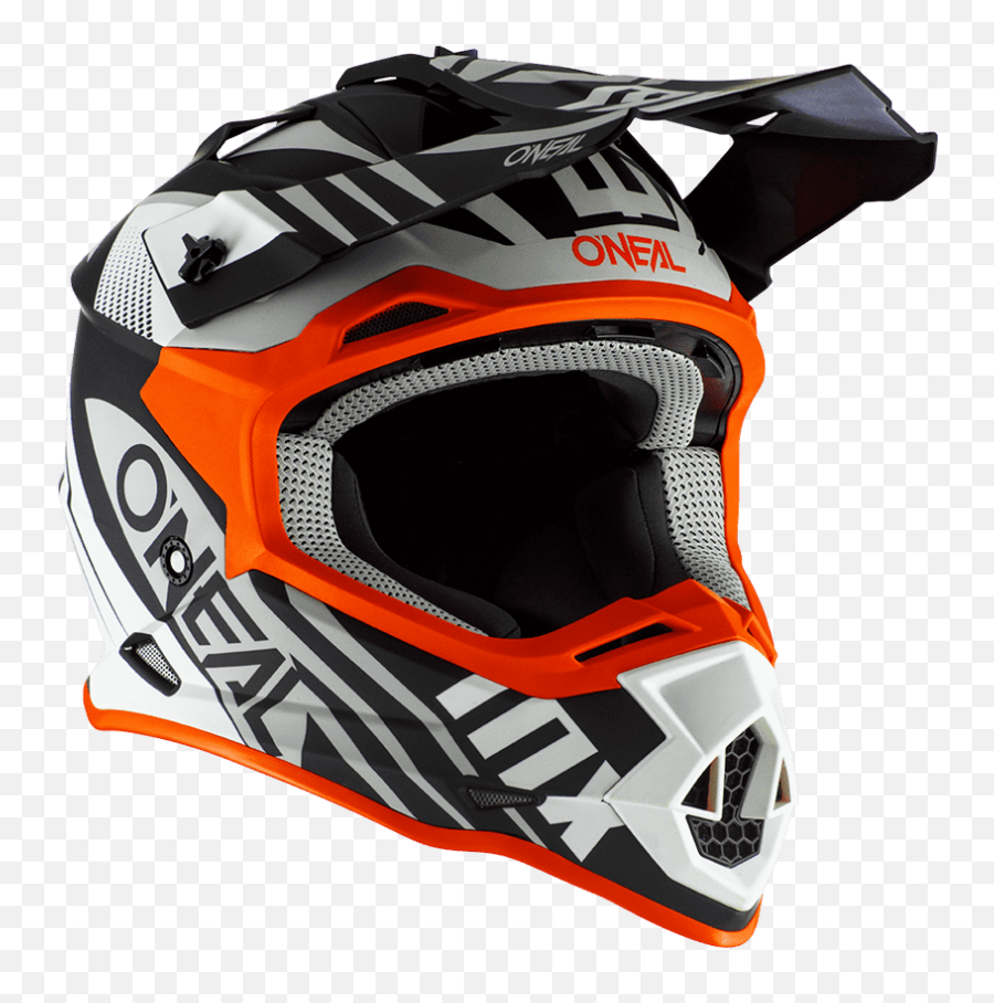 2srs Helmet Spyde 20 Blackwhiteorange - Oneal Mx Helmet Series 2 Png,Icon Speedmetal Helmet