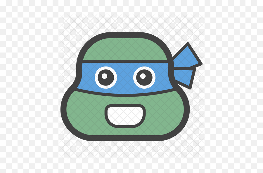 Ninja Turtle Emoji Icon Of Colored - Cartoon Png,Ninja Turtle Logo