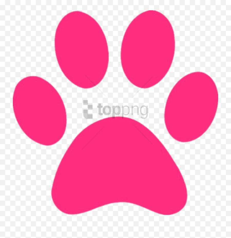 Pink Panther Paw Print Transparent Png - Pink Paw Print,Pink Circle Png