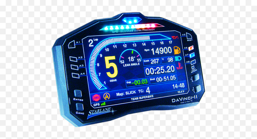 Starlane Davinci - Ii S Digital Color Dash Lap Timer U0026 Data Starlane Davinci Png,2015 Ducati Scrambler Icon