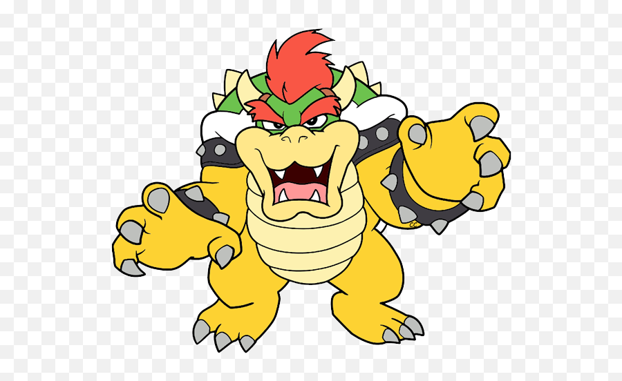 Super Mario Bros Clip Art Cartoon - Bowser Mario Kart Cartoon Png,Bowser Png