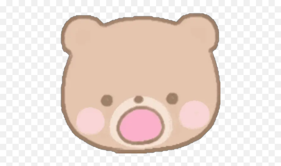 Sticker Maker - Fluffy Cute Bear Emojis Cute Bear Sticker Transparent Png,Korilakkuma Icon