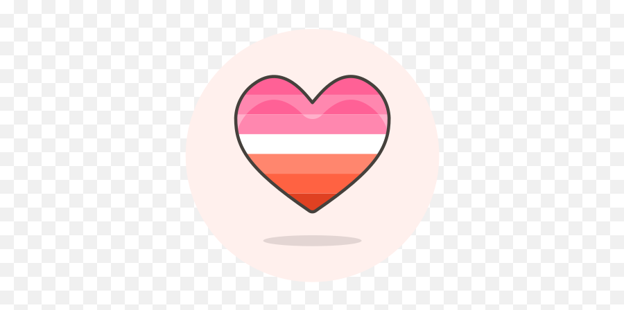 Flag Heart Lesbian Icon - Free Download On Iconfinder Girly Png,Portal Companion Cube Icon