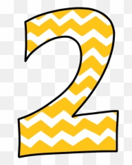 Library Of Clipart Royalty Free Number 2 Png Files - Yellow Number Clipart